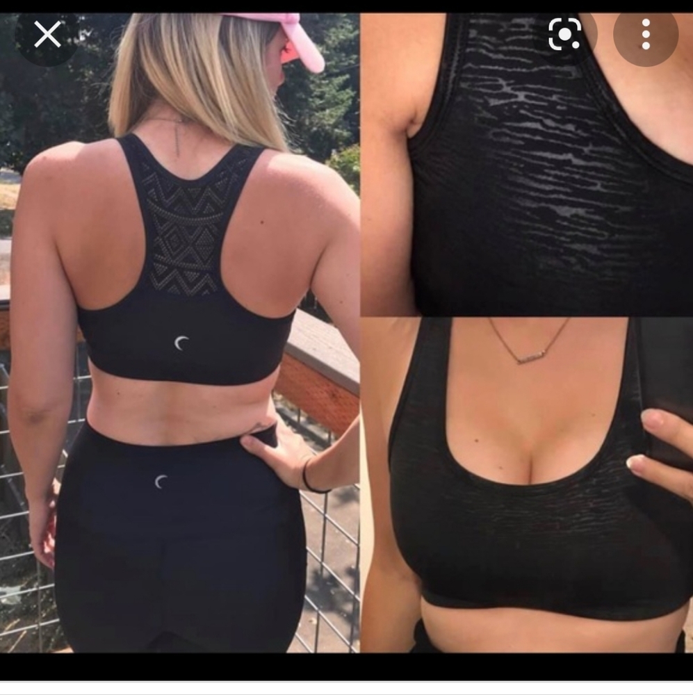 Zyia black bomber bra